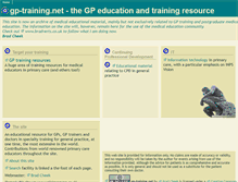 Tablet Screenshot of gp-training.net